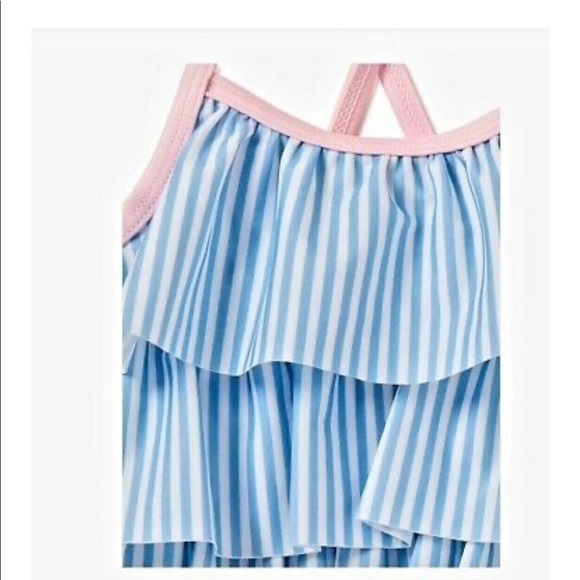 Swimsuit Baby Girls Stripes 2 Piece Bikini Set - Picture 3 of 3